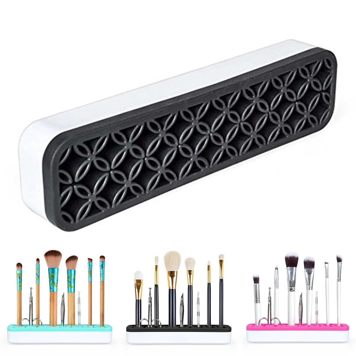 Органайзер для кистей макияжа силиконовый в форме лепестка | Красота и здоровье