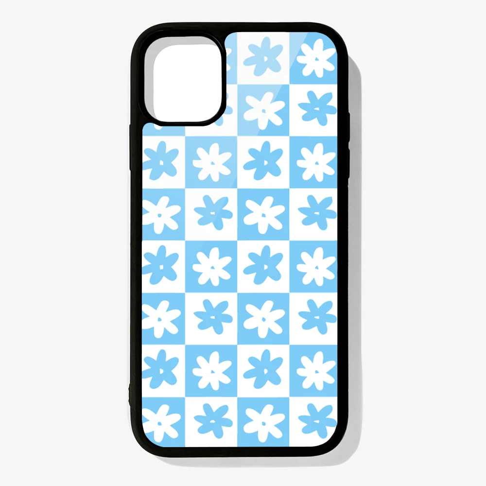 

Phone Case For IPhone 12 Mini 11 Pro XS Max X XR 6 7 8 Plus SE20 High Quality TPU Silicon Cover Gah Flower Blue