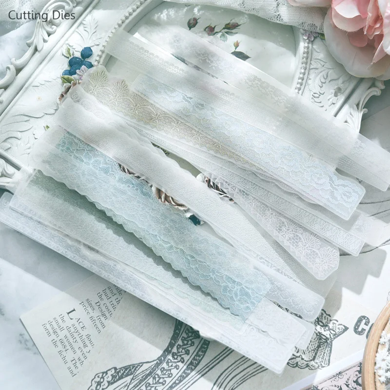 2019 новая белая кружевная веленевая Писчая Бумага высечки для Diy Изготовление