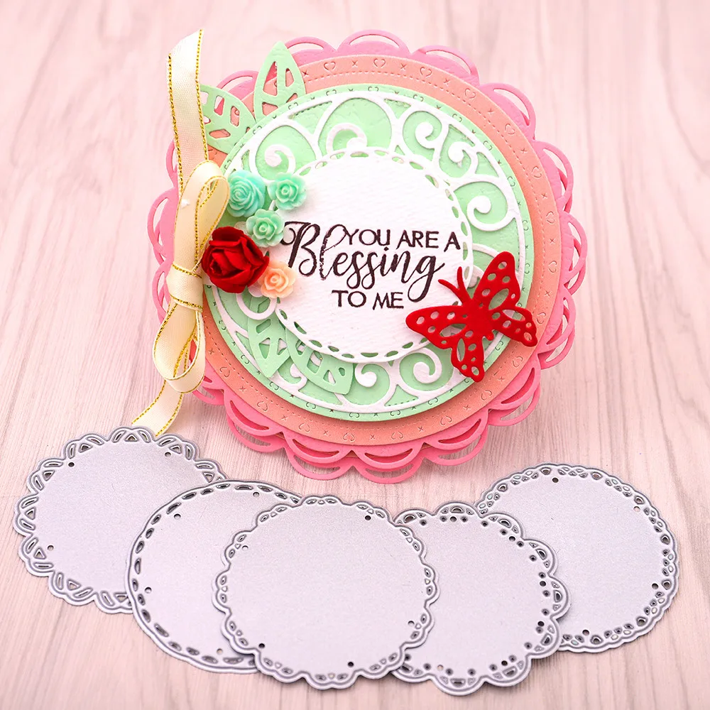 YaMinSanNiO цветок круглая рамка металлическая резка трафареты солнце Ремесло