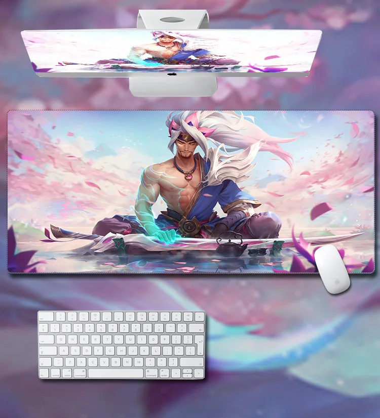 

DIY mouse pad LOL mouse pad oversized gaming game KDA computer keyboard pad thickened desk pad customization