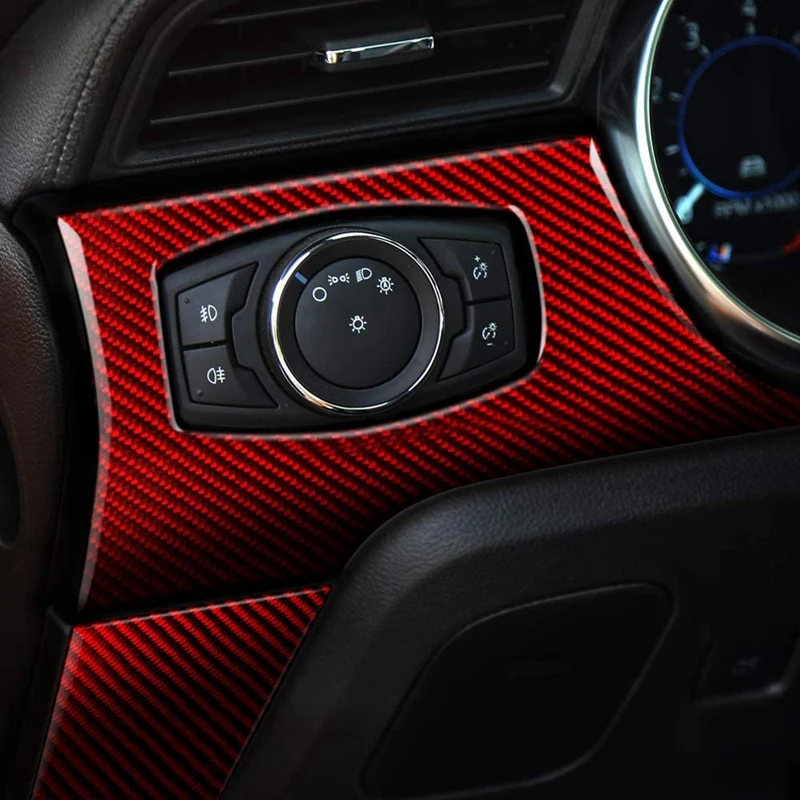 Car Carbon Fiber Dashboard Decoration Sticker Package Interior Modification Cover for Ford Mustang 2015-2019 | Автомобили и