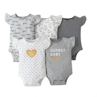 Newborn Baby Girl Clothes Baby Boy Girl Romper 2023 Summer Fall 100% Cotton Overall Infant Bebe Kid Boy Girl Jumpsuit 5PCS/LOT 2