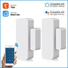 Tuya WiFi датчик для двери, домашний дверной звонок Обнаружение открыванияЗакрытые детекторы, Smartlife APP Wi-Fi оконный Датчик работать с Alexa,Google Home