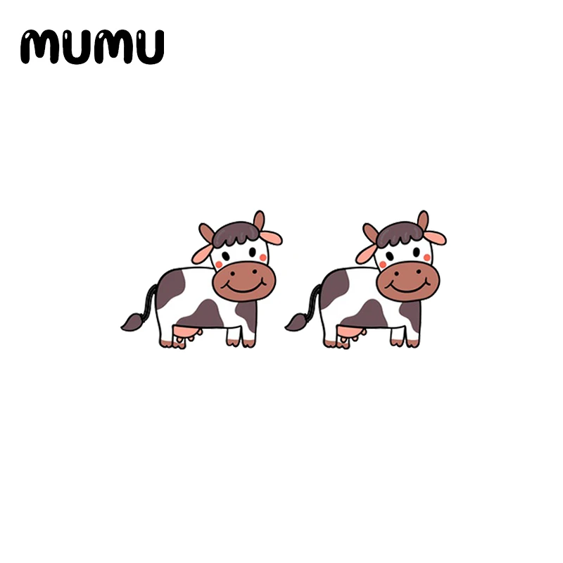 2020 Новый расцветкой под молочную корову из кролика серьга в форме Овцы милые