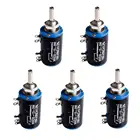 Потенциометры Многооборотный потенциометр WXD3-13-2W, 10K, 100220 Ом, 470680, 2 Вт, проволочный, 1K, WXD3-13 K, 2,2 K, 4,7 K, 5,6 K, 47K, 6,8 K, поворотный переключатель