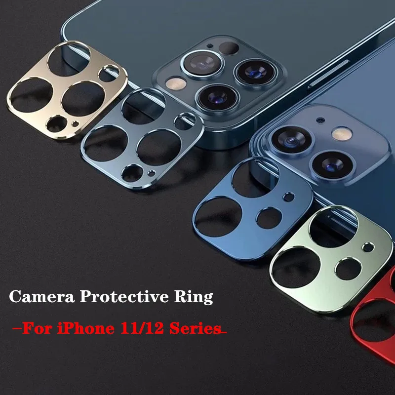 Защитное кольцо для камеры iPhone 12 11 Pro Max металлическое защитное задней линзы 11Pro