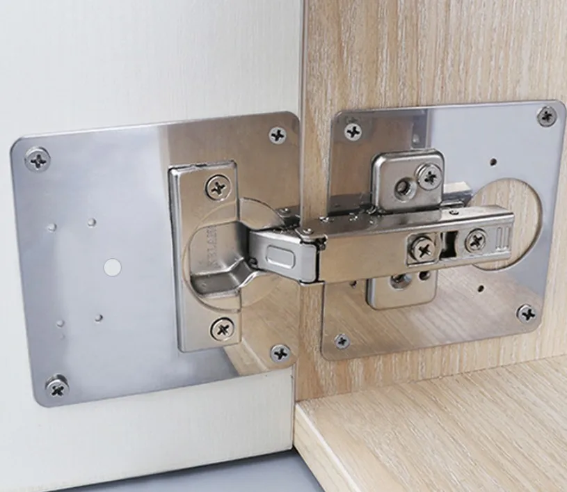 

Home Fixed Bracket Hinge Repair Plate With Screws Stainless Steel Hardware Mounting Tools For Wardrobe Closet Table Bed Chair