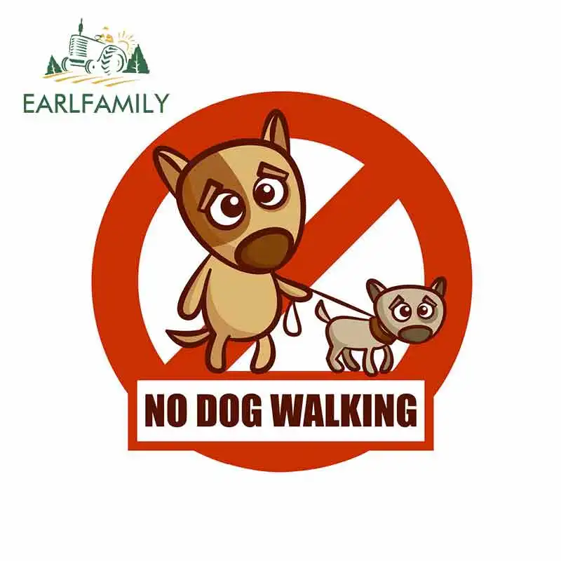 EARLFAMILY 13 см x смешная наклейка с изображением собаки подходит для внедорожника