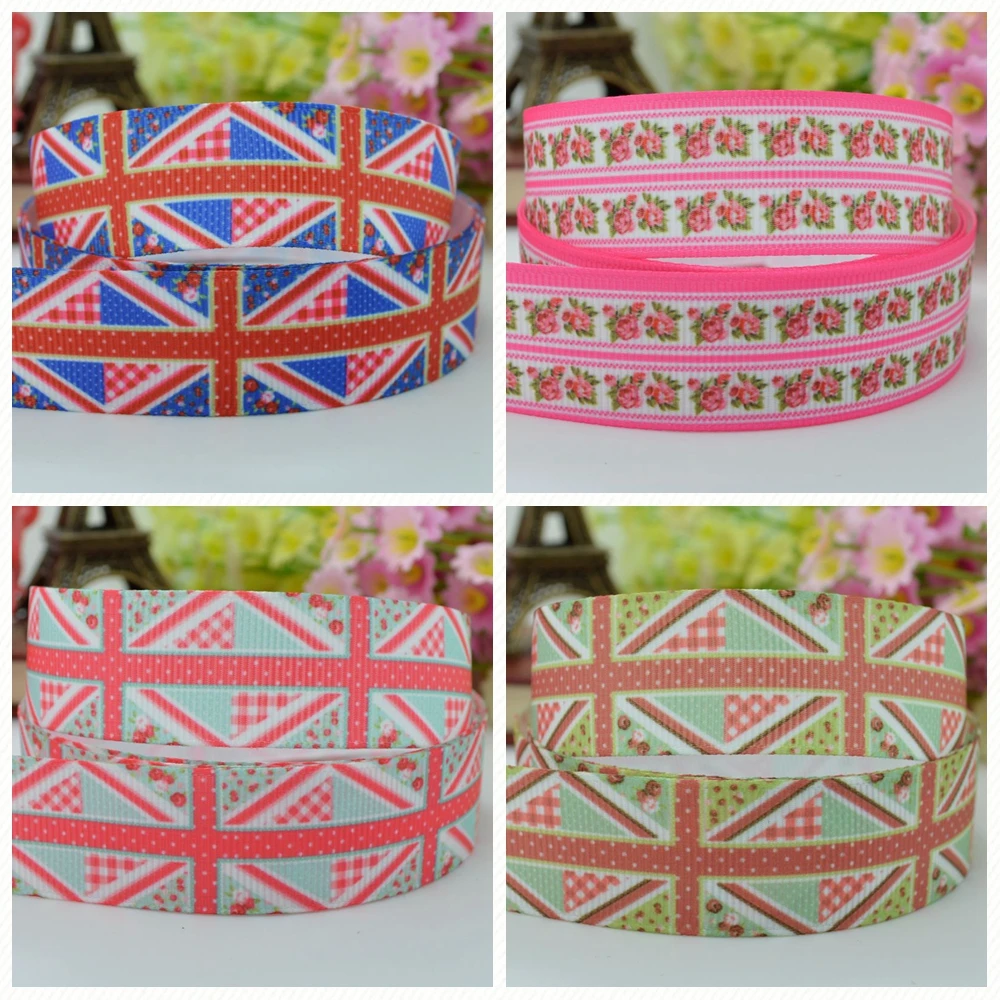 10 метров 22 мм 7/8 &quotс цветочным принтом в стиле ретро для девочек красивый