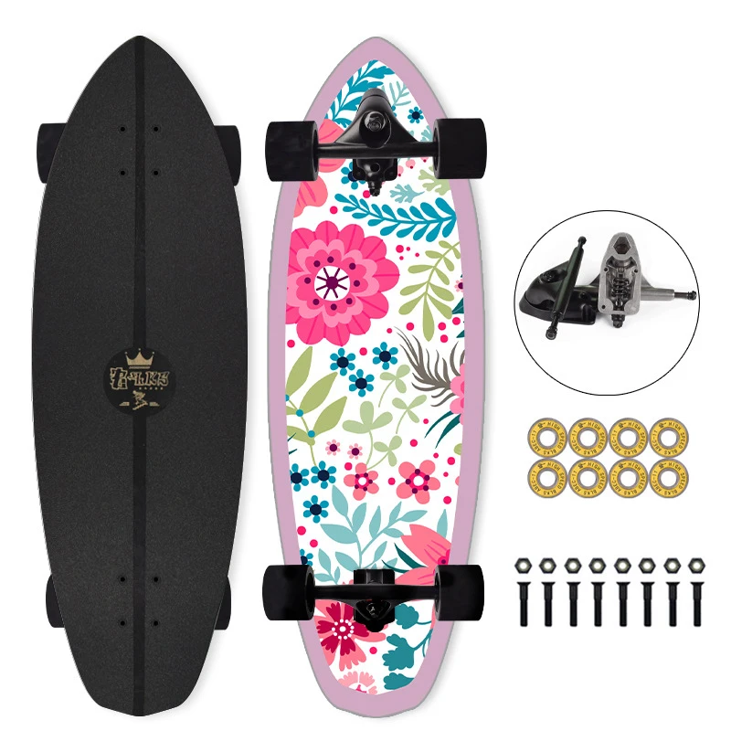 

82cm Outdoor Sport Big Fishboard Skateboards Maple Surf Land Skateboard Deck Cruiser Surfskate Board Complete Skate Board