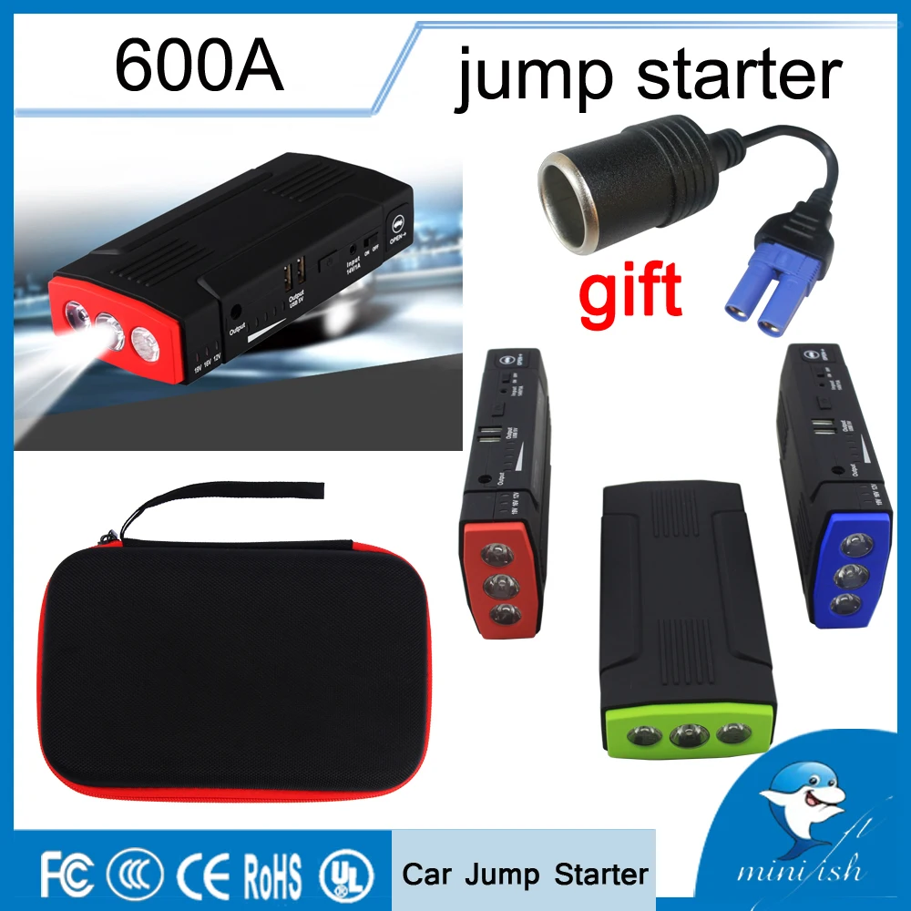 Портативная многофункциональная 600A Автомобильная батарея для аварийного пуска