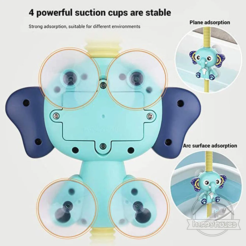 Детские Игрушки для ванны Электрический Слон на присоске распылитель воды
