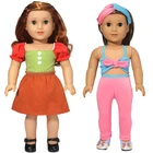 Наряды для кукол, одежда для девочек 18 дюймов, 40 см, кукольные наряды, детские игрушки для девочек, одежда, подарок на день рождения