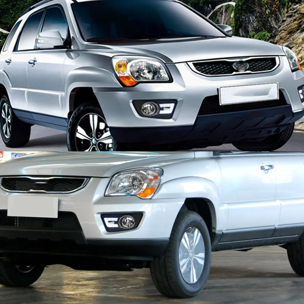 Автомобильная проблесковая 1 пара для KIA Sportage 2008 2009 2010 2011 2012 2013 светодиодный DRL