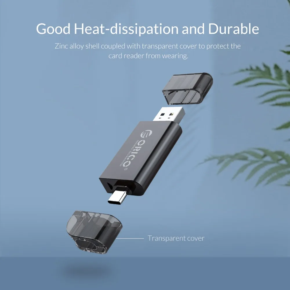 ORICO USB 3,0 Micro SD кард-ридер USB 3,0 Micro SD TF кард-ридер максимальная поддержка 128 ГБ для компьютера USB 3,0 кард-ридеры