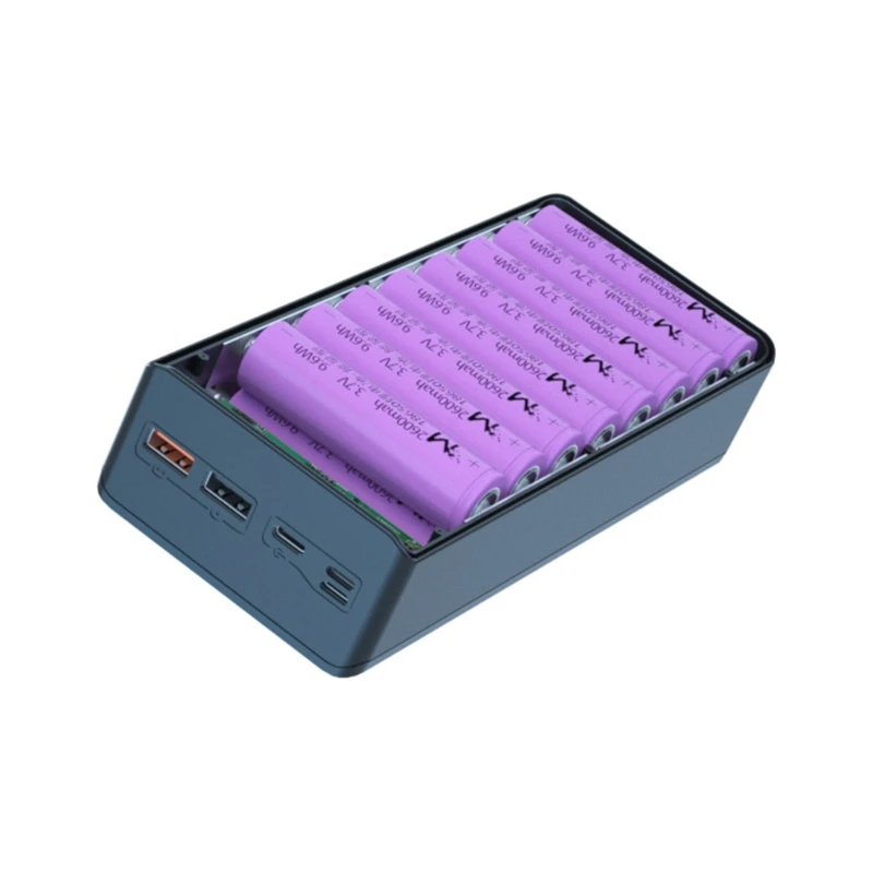 Съемный QC3.0 PD ЖК-дисплей DIY 16x1865 0 чехол для аккумулятора внешнего 5 Вт/10 Вт