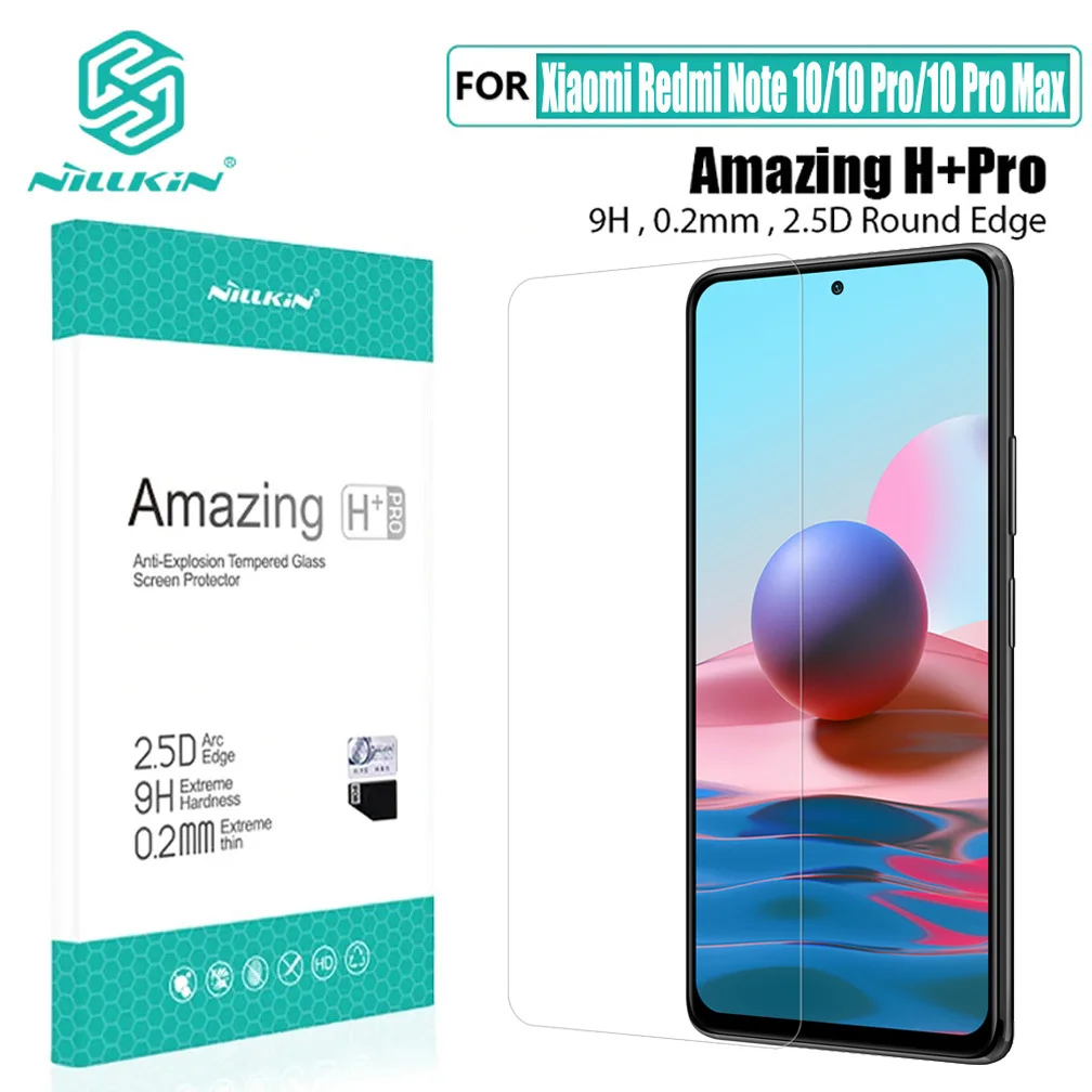 Для Xiaomi Redmi Note 10 Pro 4G 5G 10S закаленное стекло Nillkin H + PRO противовзрывная Защитная