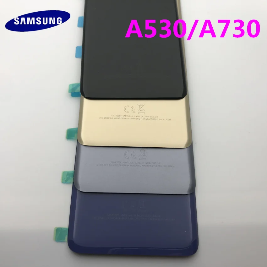 Новая Оригинальная задняя крышка аккумулятора для Samsung Galaxy A8 A530 A530F A730 A730F 2018
