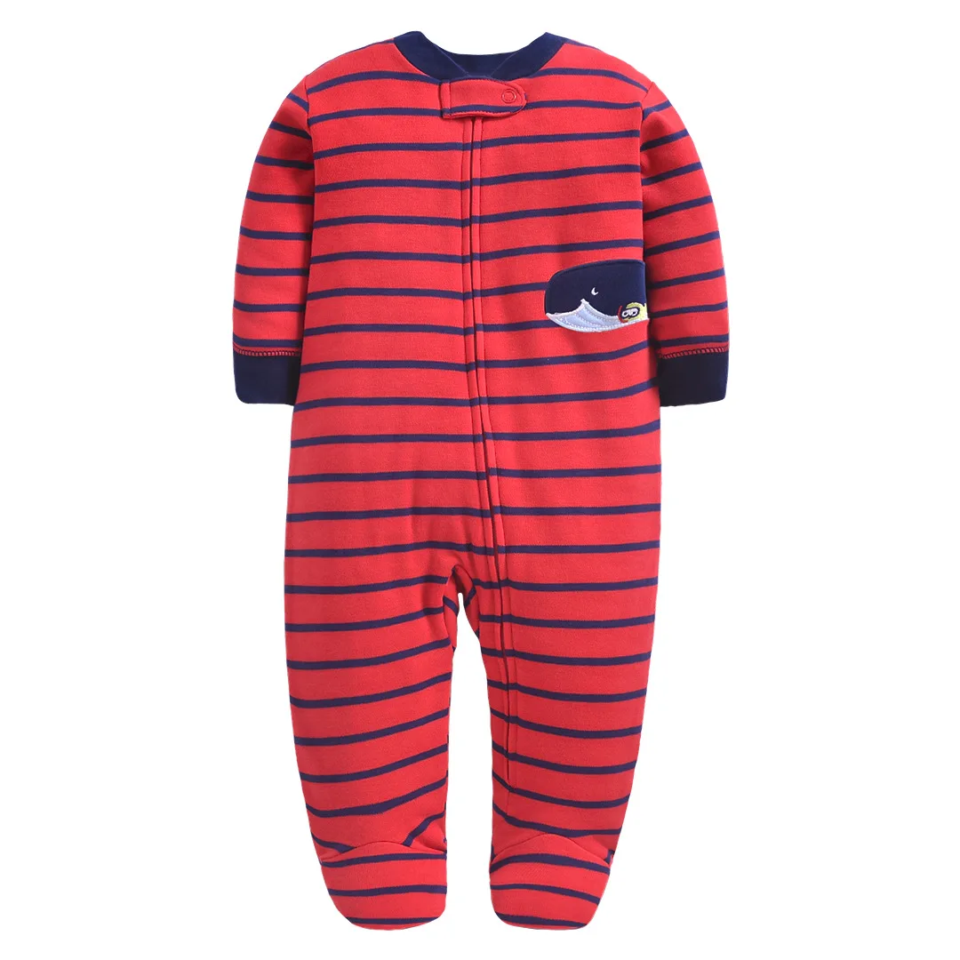 Комбинезон детский из чистого хлопка с изображением животных | Детская одежда и