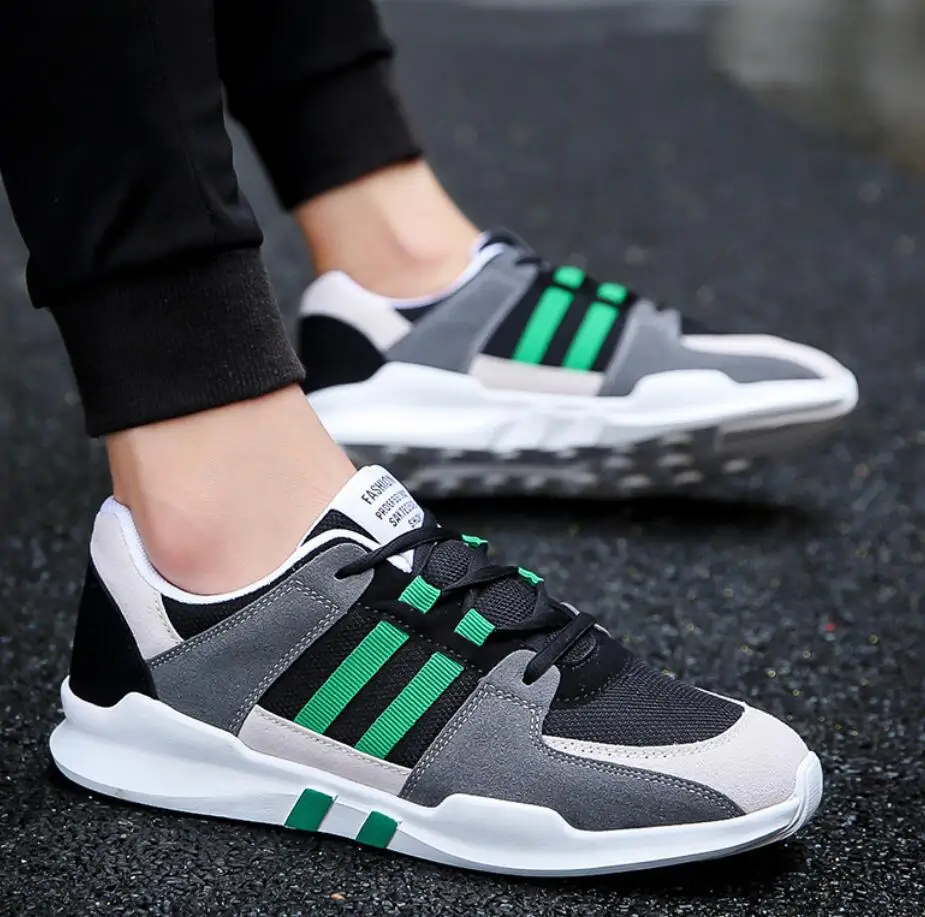 Кроссовки мужские спортивные на шнуровке легкие удобные сникерсы дышащие для