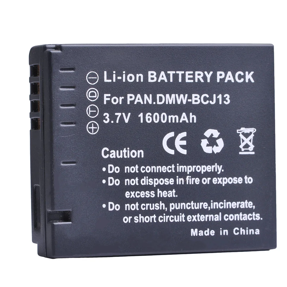 

1600mAH DMW-BCJ13 DMW BCJ13 DMWBCJ13 Li-ion Full Decoded Battery For Panasonic DMC LX5 LX5 LX5GK LX5K LX5W Camera Battery