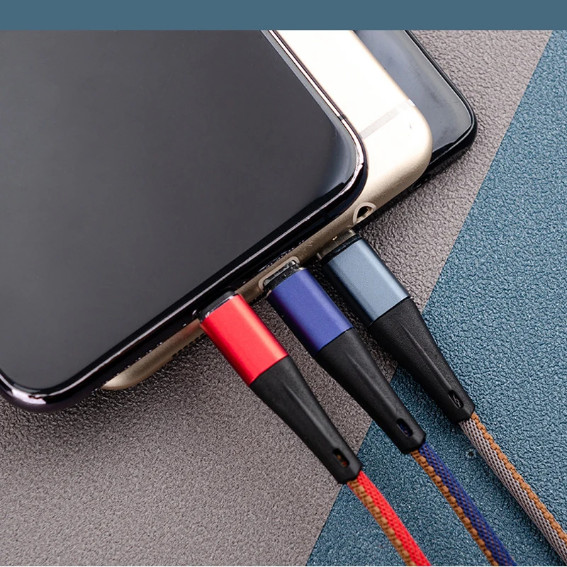 

Mini 3 in 1 USB Cable keychain Portable short Micro USB Type C Multi Charging Cable For Samsung Xiaomi Poco F3 iPhone X Xs Max