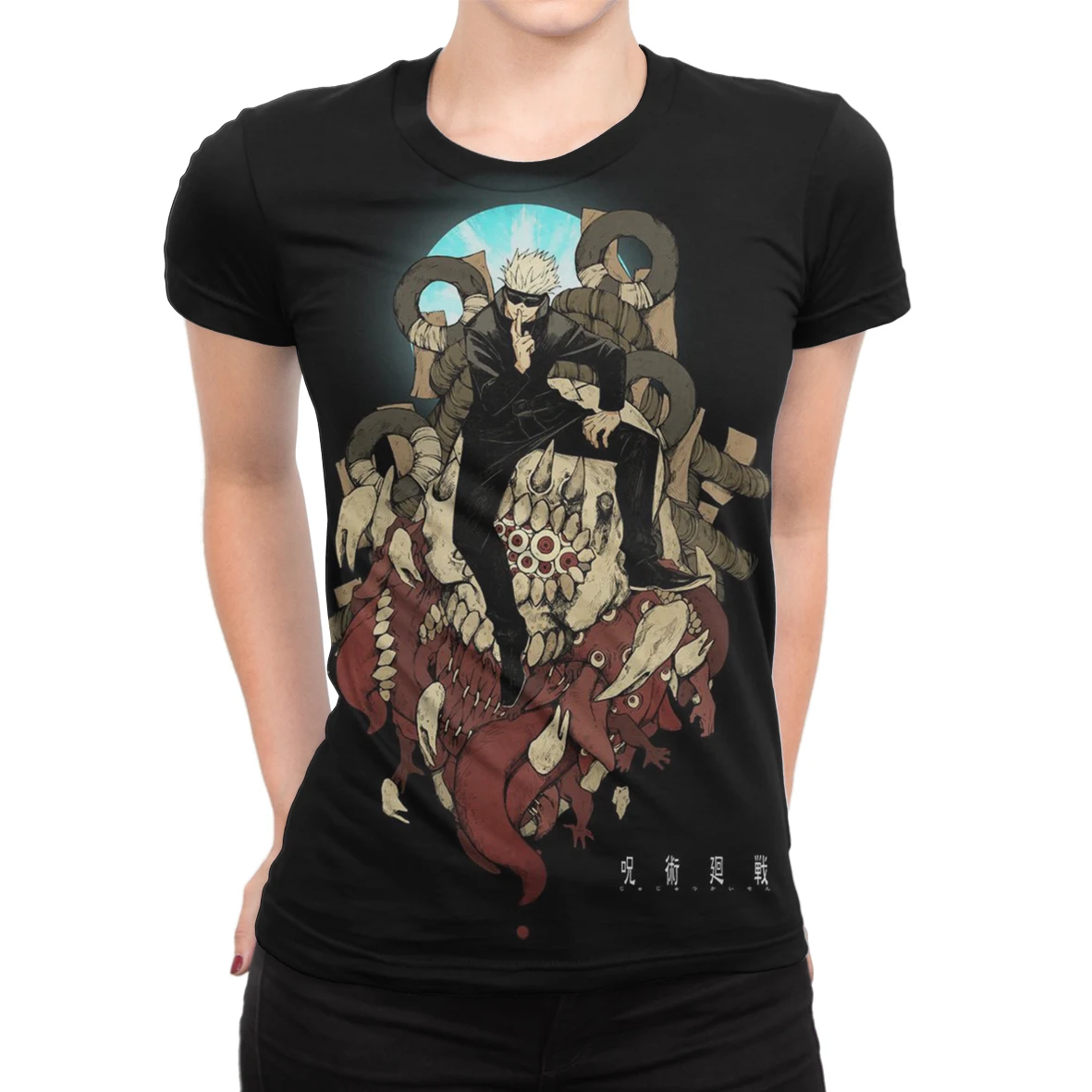 

3D Jujutsu Kaisen Anime Woman 2021 Y2k Lady Oversized T-shirt Short-sleeved Summer Women's T-shirt Female T-shirts Girls T Shirt