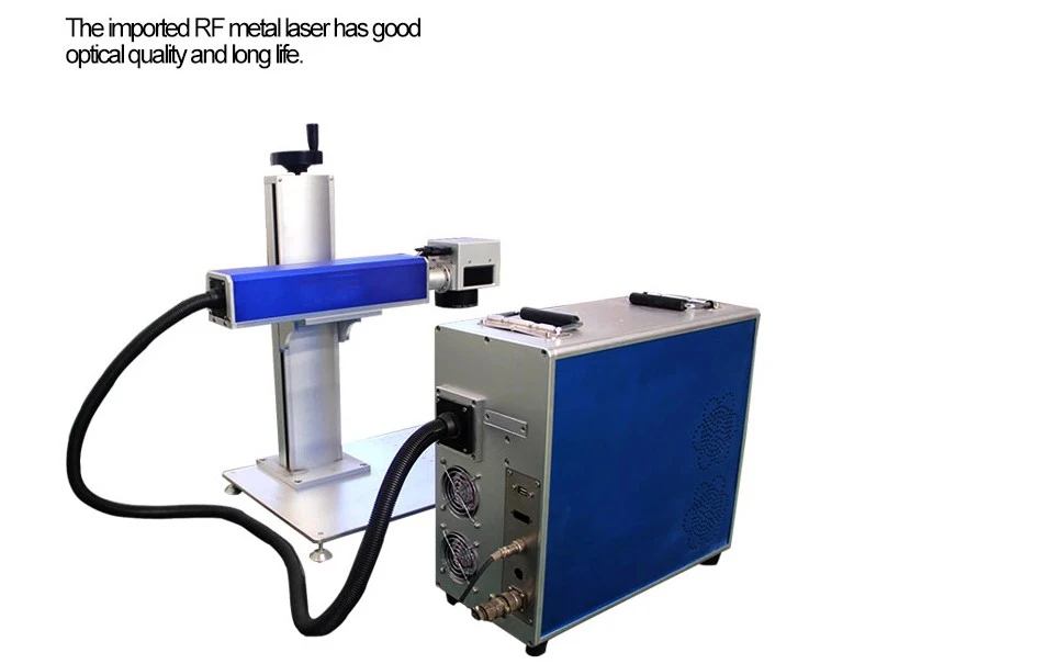 Бесплатная доставка 20 Вт разделенная волоконная Лазерная металлическая