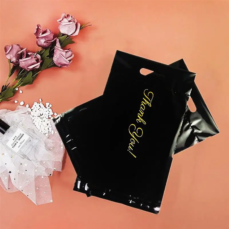 

100pcs Thank You Bag Express Bags Durable Packing Pouches Thicken Delivery Bags