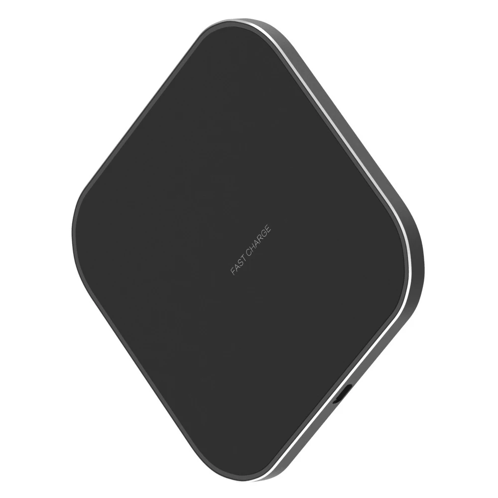 Square Charger Беспроводное быстрое зарядное устройство Ascromy 15 Вт для samsung S10 huawei P30 Pro Xiaomi Qi Беспроводная зарядная панель Индукционная 7,5 Вт для iPhone X XR - Тип штекера: Square Charger