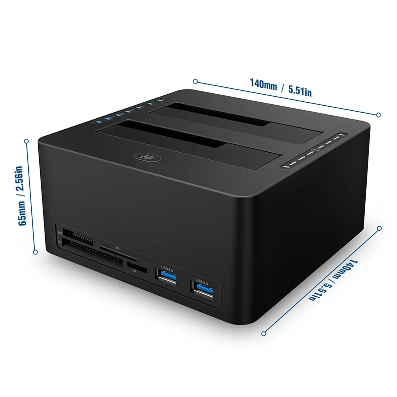 Кардридер для жесткого диска внешний тройной SATA IDE HDD док станция 2 5/3 5 дюйма