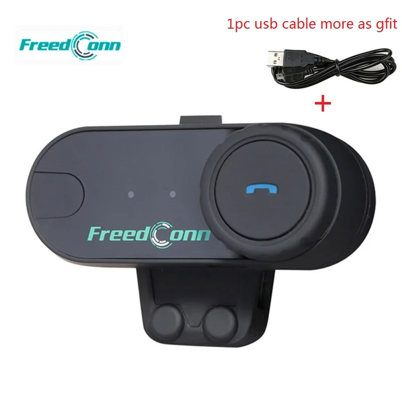 FreedConn T COMVB Bluetooth Interphone Шлемы гарнитуры Беспроводной домофон для 3 всадников + FM