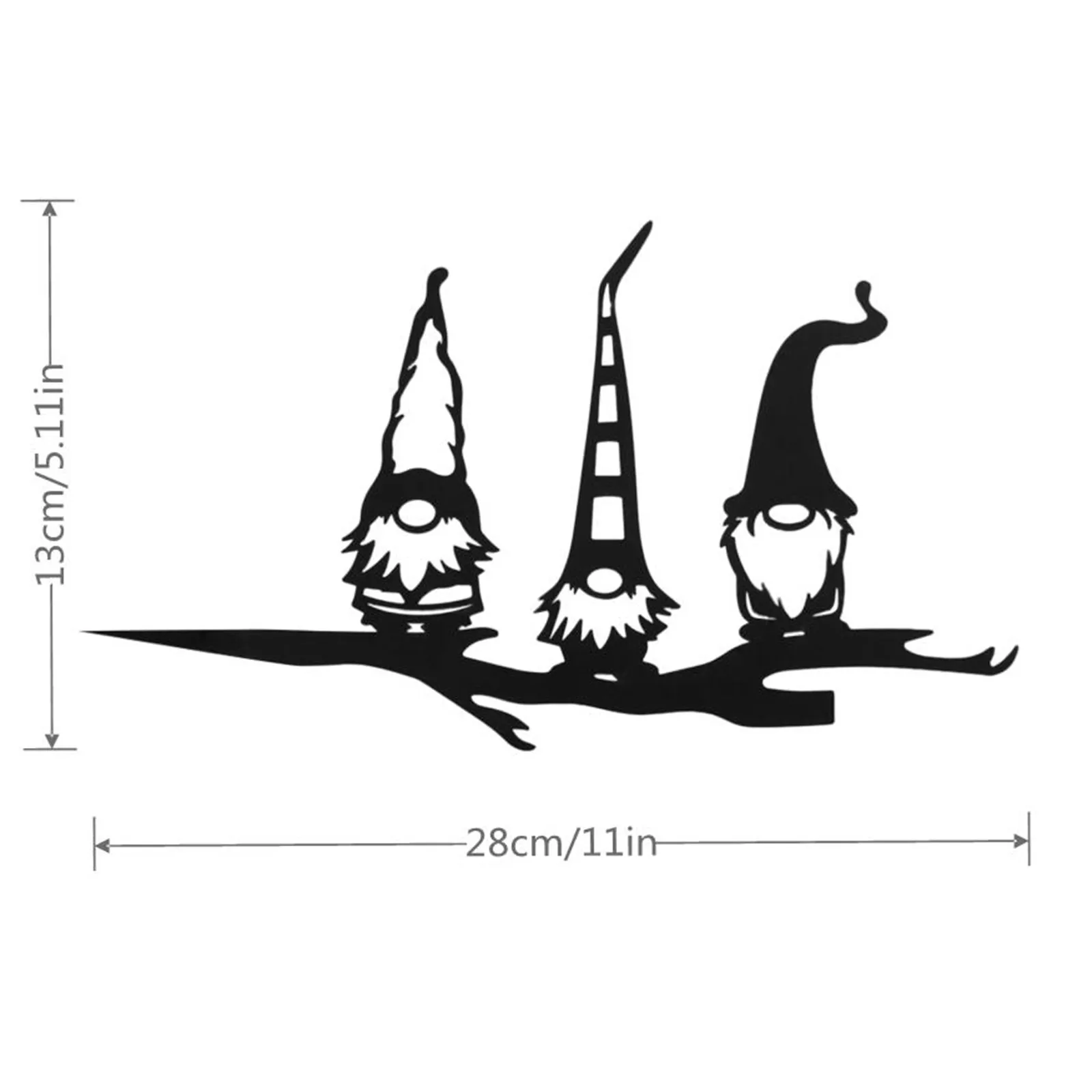 

Home Lawn Steel Branch Gnomes Decoration Metal Tree Art Metal Gnomes Garden Steel Plug Signs Landmark Gift Decorative Signs