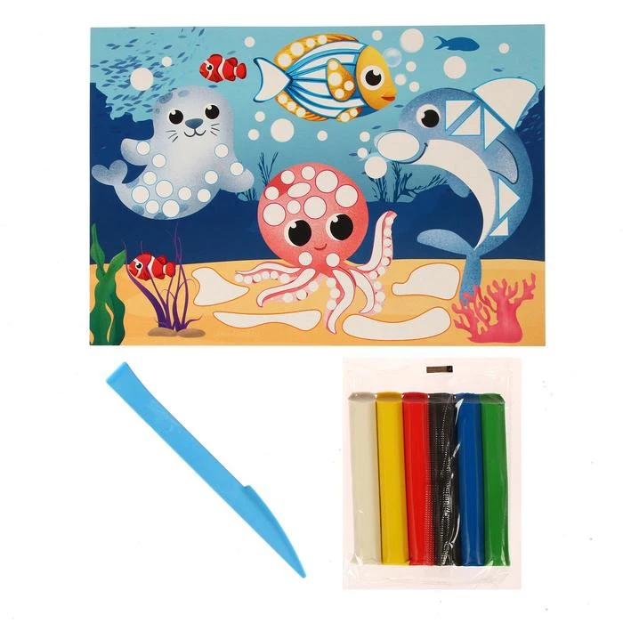 Application with plasticine Sea World Beads for needlework embroidery Beading Hobby and Embroidery Beaded Cross Stitch Needle Arts Craft Crafts