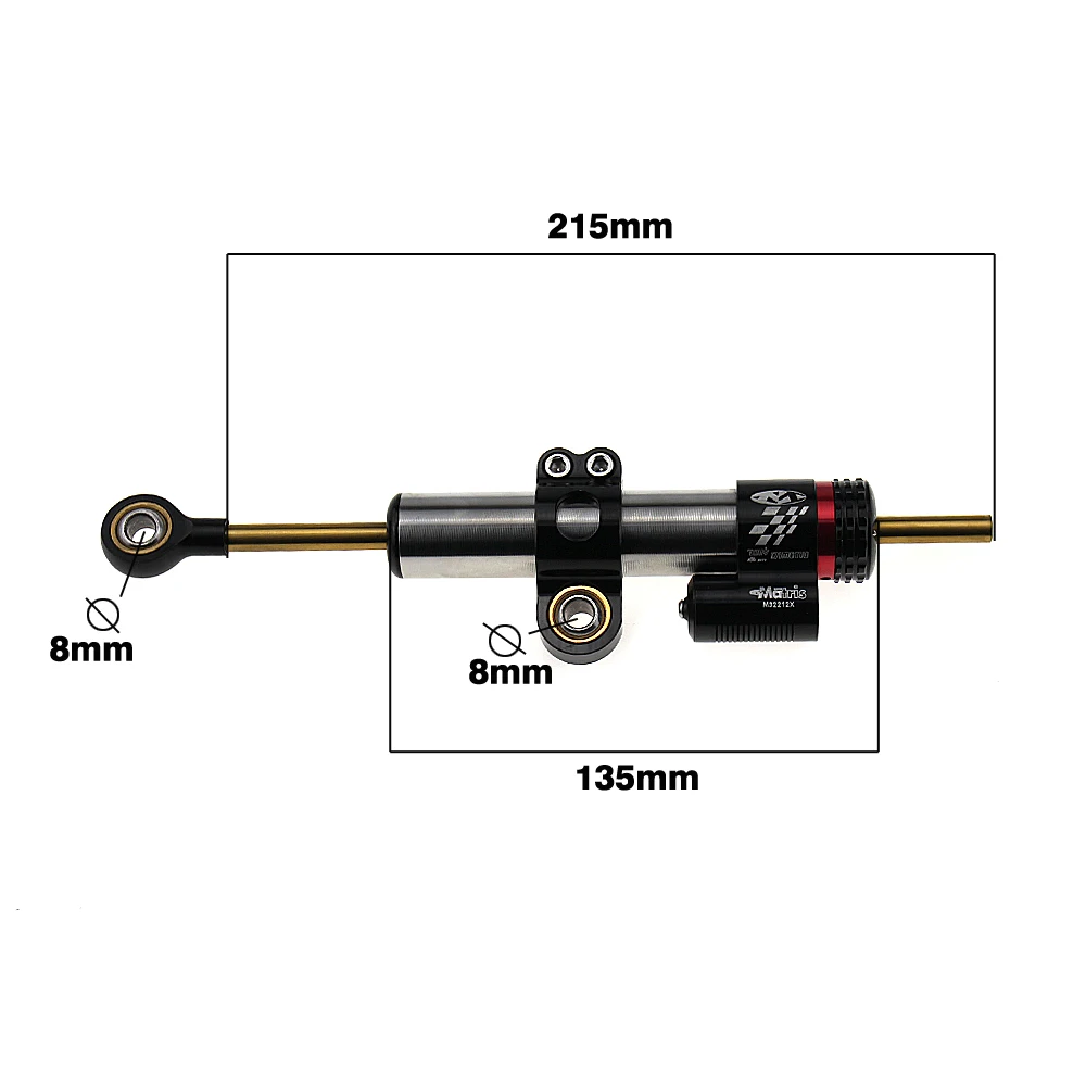 

Universal Motorcycle Adjustable Steering Damper Stabilizer for Honda MSX125 Ducati Diavel BMW R1200RT Suzuki GSXR 1000