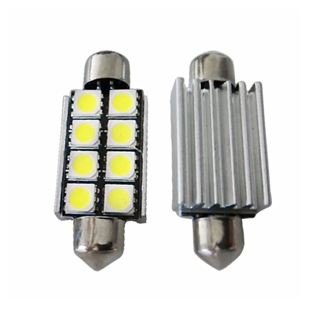 

10pcs 12V 42mm 5050 8-SMD Auto Car Dome Map LED Light Bulb Lamp For Automotive Instrument Light Width Lights Trunk Lights