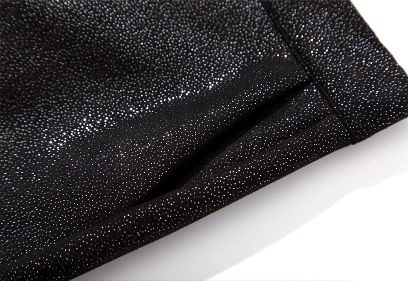 WOTWOY блестящие расшитые блестками кожаные брюки женские обтягивающие замшевые брюки с высокой талией женские Стрейчевые черные брюки женские брюки-карандаш Новинка