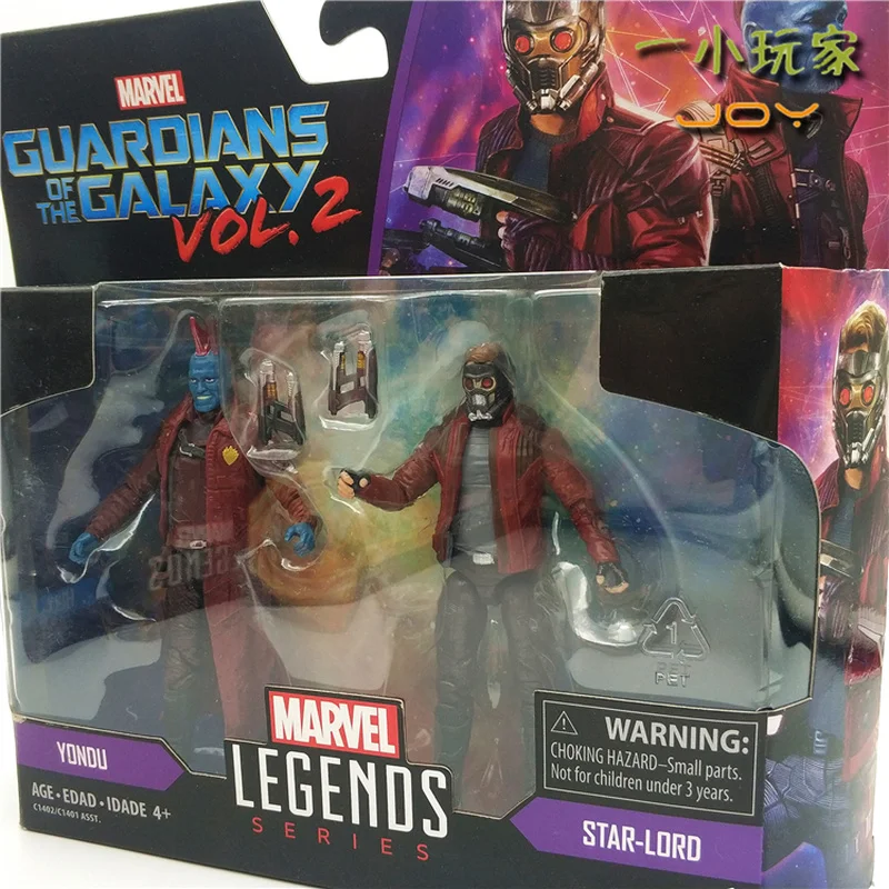 

HASBRO Marvel Guardians of The Galaxy 2pcs Superhero Star-Lord Yondu Action Fingure Collection Model Toys KIDS Christmas Gift