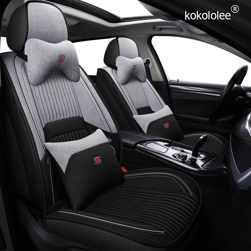 Накидки на сиденья автомобиля kokololee чехлы для Skoda Octavia 2 a7 a5 a3 Fabia Superb 3 Rapid Yeti