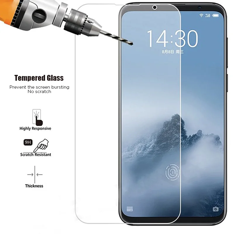 1 шт/2 шт HD Защитное стекло для Meizu Pro 5 6 7 Plus 6S M8C Защита экрана X8 V8 M10 9H стеклянная