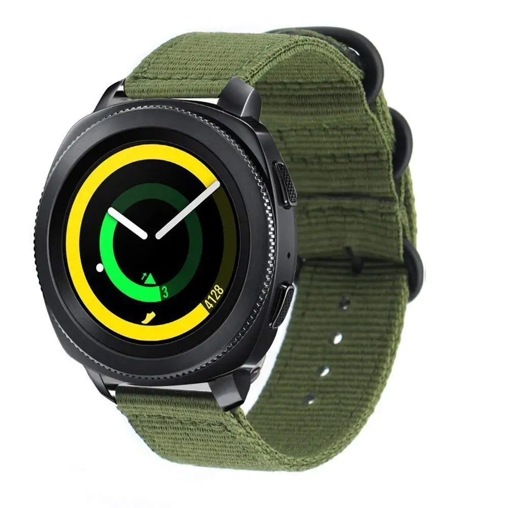 Ремешок для часов Samsung galaxy watch Gear s3 Frontier спортивный нейлоновый браслет 46 мм 42 s2 amazfit