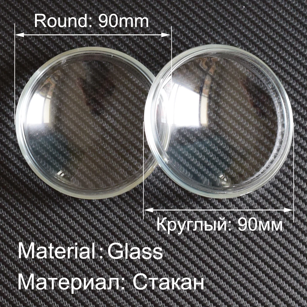 Круглые противотуманные фары 2 шт. 90 мм стеклянная крышка для Mitsubishi ASX L200 Outlander Grandis