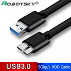 Кабель USB 3.0Micro B, высокоскоростной, для синхронизации данных с внешним жестким диском, для Samsung S5, S4, Note3