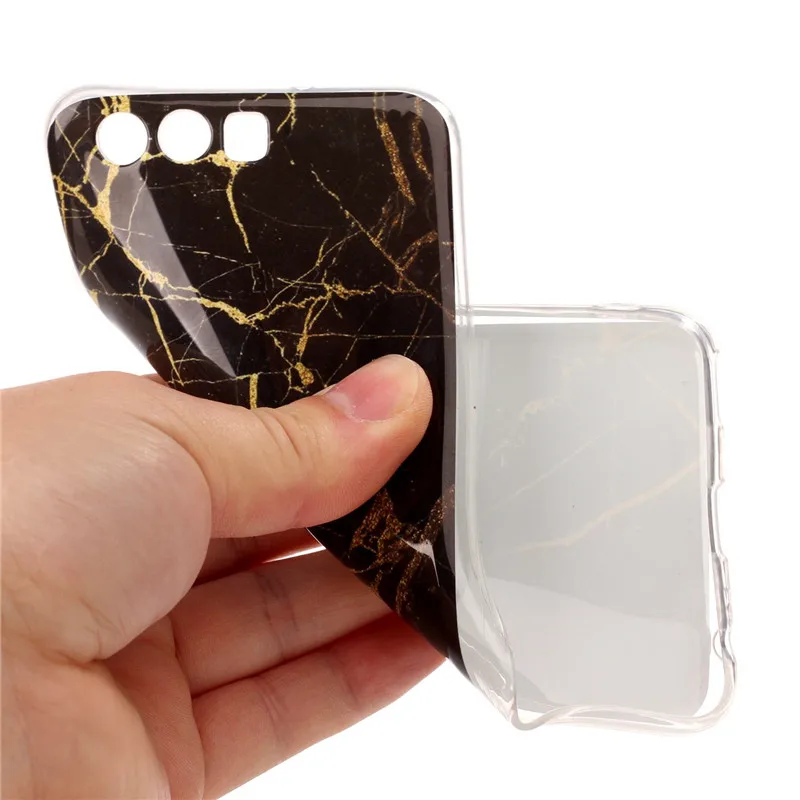 Модный мраморный камень изображение окрашенный узор ТПУ Мягкая задняя Оболочка