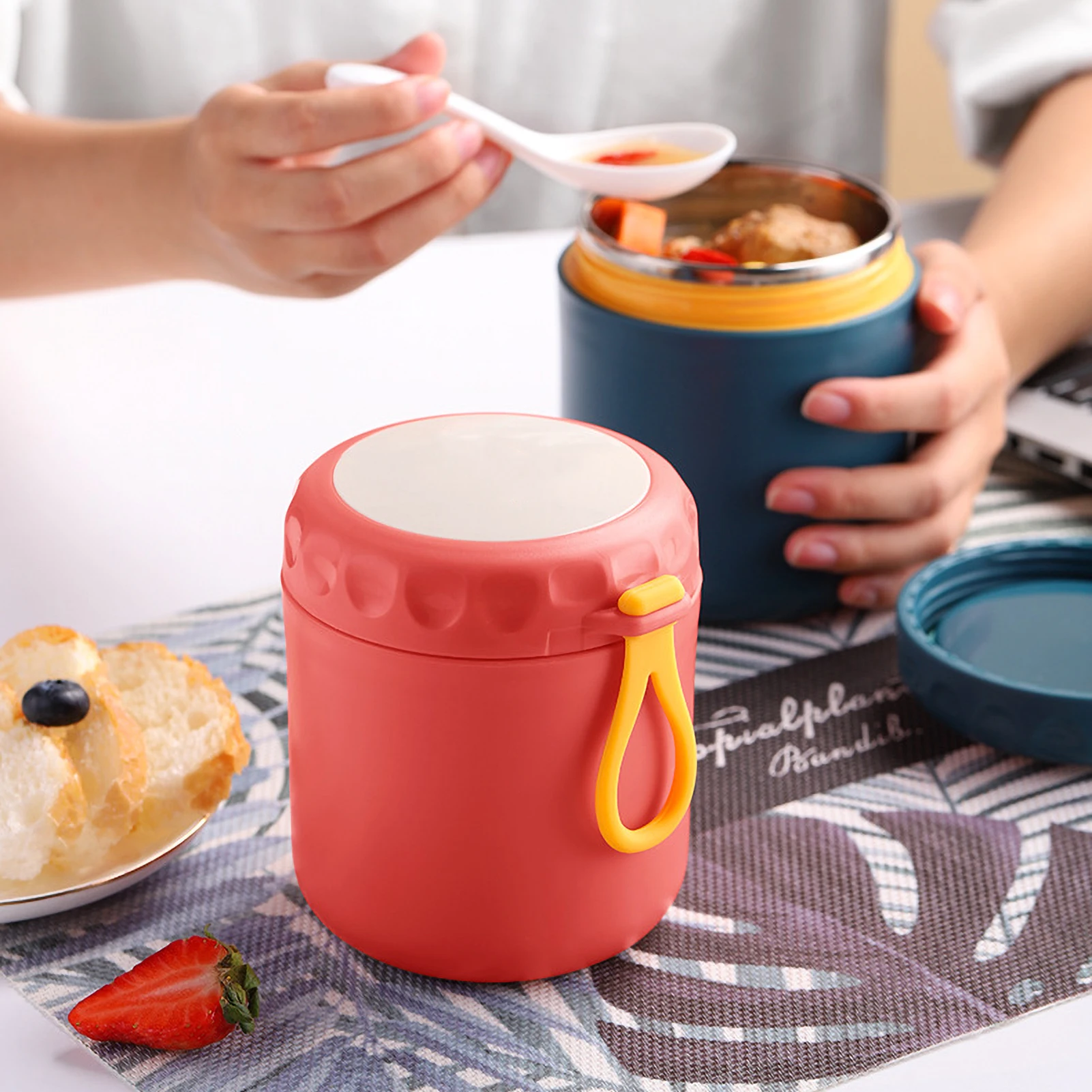 Контейнер для супа из нержавеющей стали изолированный микроволновой печи