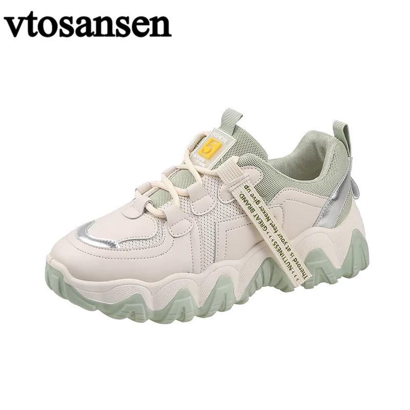 

Women's Filas Breathable Air Maxs Running Dad Shoes Lightweight White Clunky Sneakers Thick-soled Sports Women's Casual Shoes