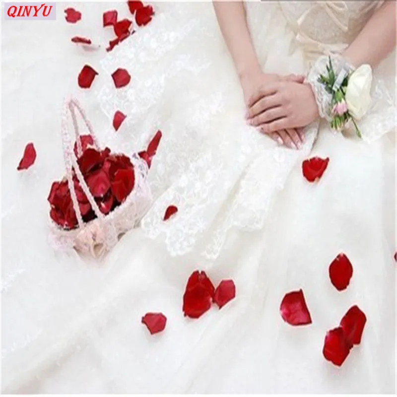 100-5000 шт. Свадебная вечеринка декоративные лепестки искусственный цветок Роза