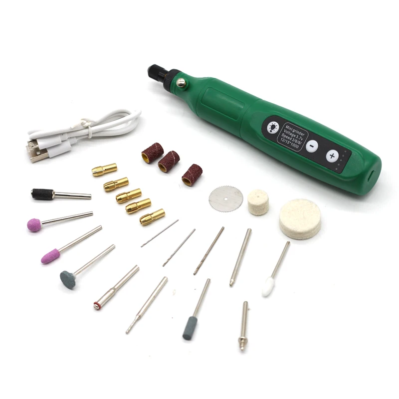 

Variable Speed Mini Grinder Set USB Charging Electric Drill Engraving Pen Rotary Tools for Polishing Carving Sanding