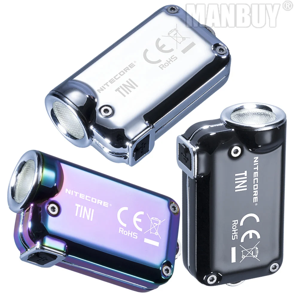 NITECORE TINISS tini CU Micro micro USB Перезаряжаемый светильник для ключей Мини EDC флэш-светильник металлический брелок Светильник встроенный аккумулятор